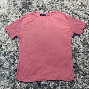 Brandy Melville Striped Red and White Tee